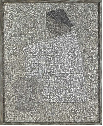 박수근 <앉아 있는 아낙과 항아리>, 1962, 캔버스에 유채, 64.8×52.7㎝
